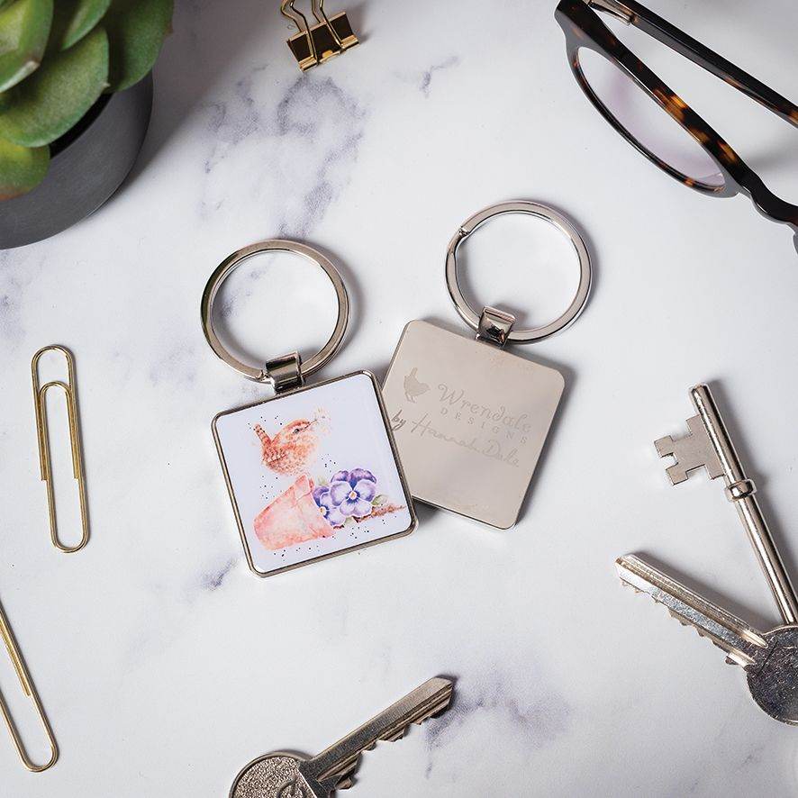 Pottering About Wren Keyring - House of Cards