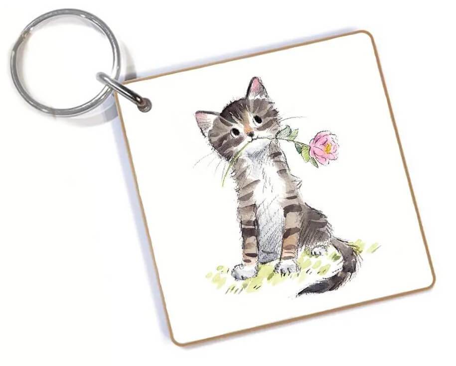 Keyring Cat - House of Cards