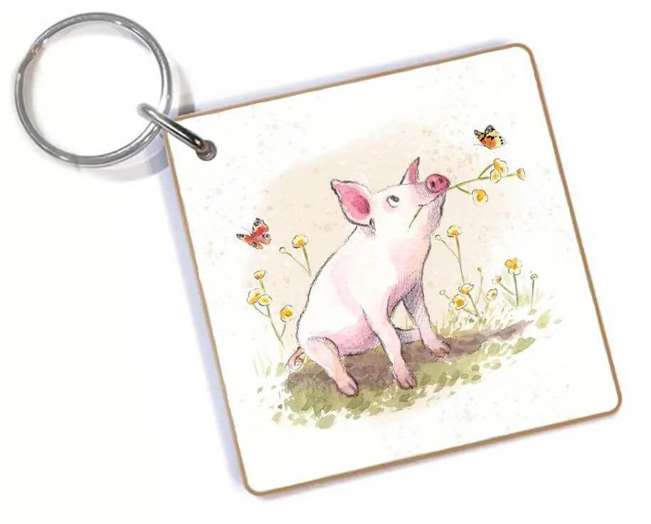 Keyring Pig - House of Cards