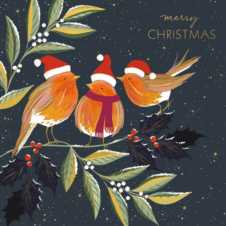 8 Luxury Sara Miller Robins Boxed Christmas Cards - House of Cards