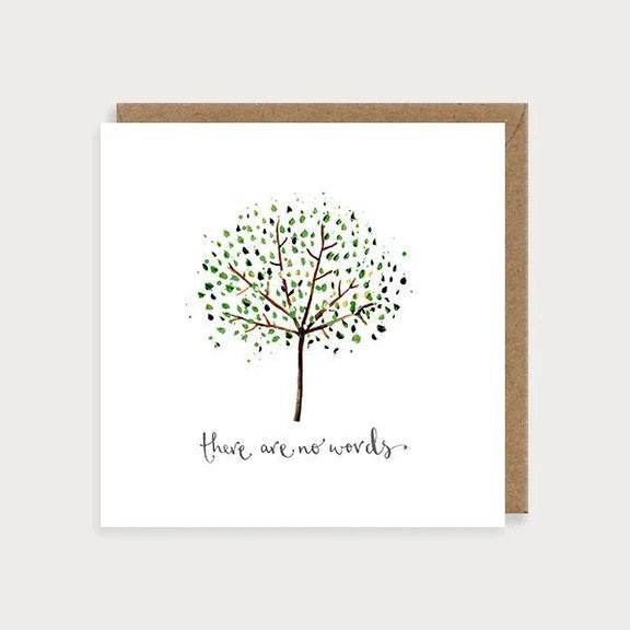 No Words Tree Sympathy Card - House of Cards