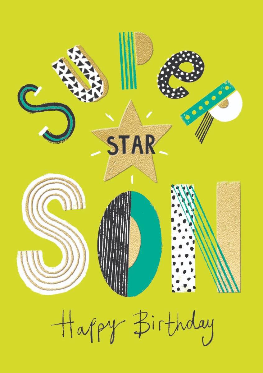 Super Son Birthday Card - House of Cards