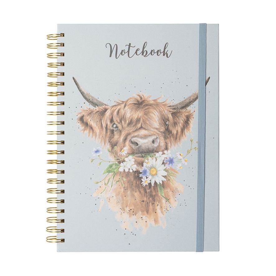 Daisy Coo Highland Cow A4 Notebook - House of Cards