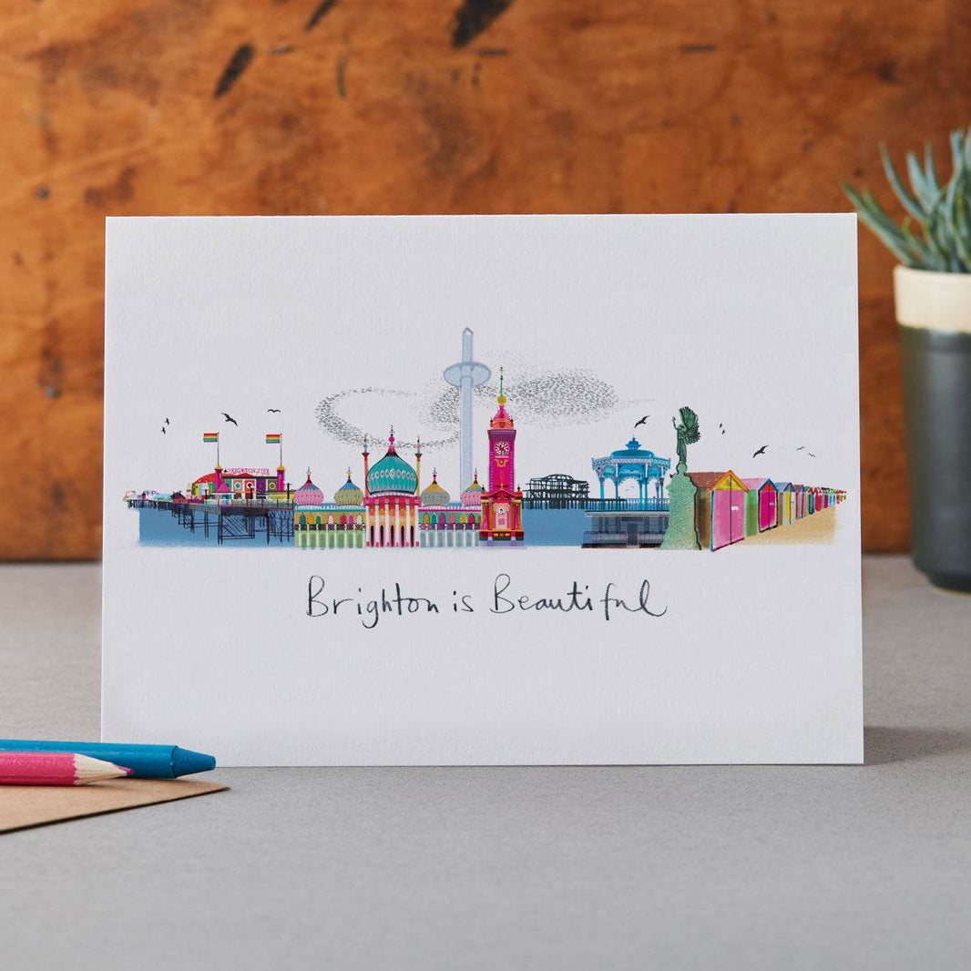 Brighton Is Beautiful Card - House of Cards