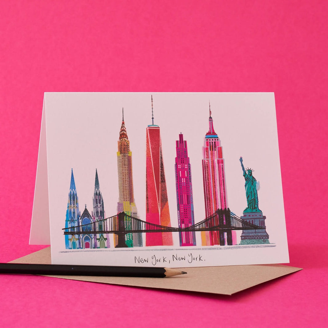 New York Skyline Card