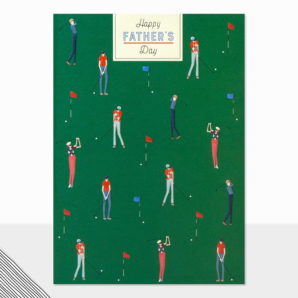 Golfers Pattern Fathers Day Card