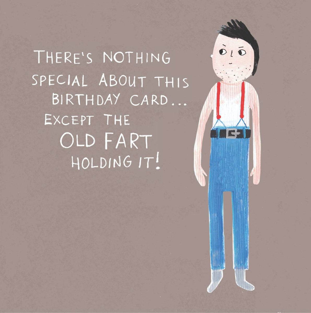 Old Fart Birthday Card - House of Cards