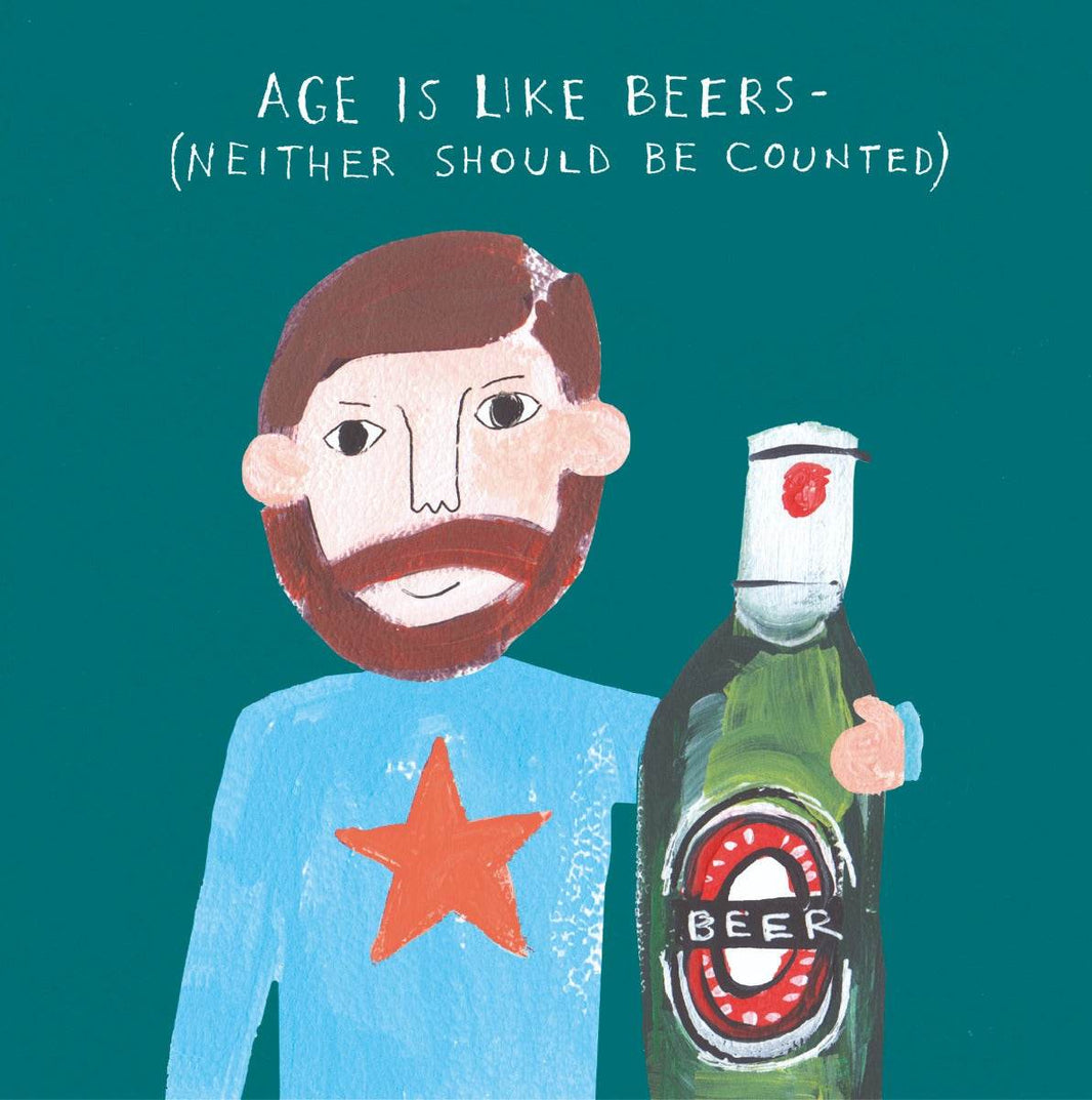 Age Like Beers Birthday Card - House of Cards