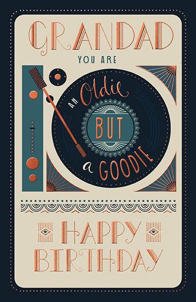 Grandad Record Birthday Card - House of Cards