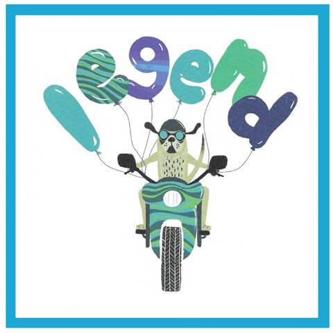 Legend Dog Birthday Card - House of Cards