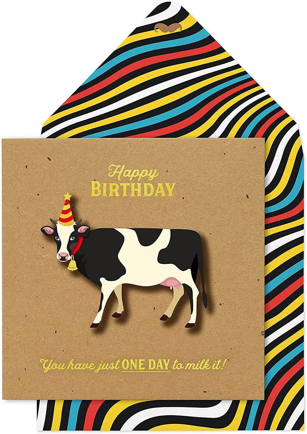 One Day To Milk It Birthday Card - House of Cards