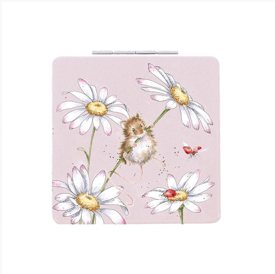 Oops A Daisy Field Mouse Compact Mirror