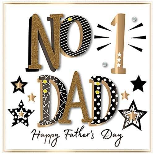 No 1 Dad Fathers Day Card - House of Cards
