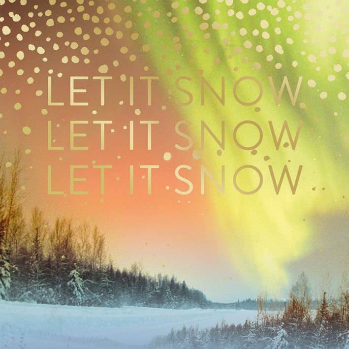 5 Matthew Williamson Let It Snow Christmas Cards - House of Cards