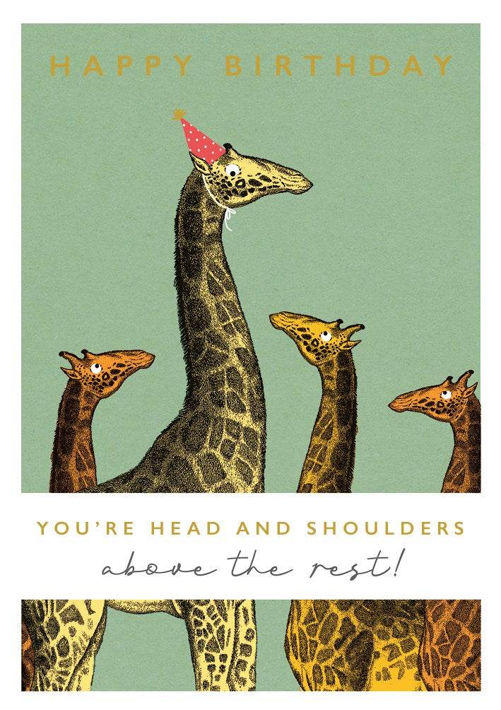 Head and Shoulders Happy Birthday Card - House of Cards