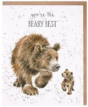 Beary Best Greeting Card - House of Cards