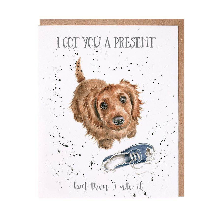Dog I Ate Your Present Birthday Card - House of Cards