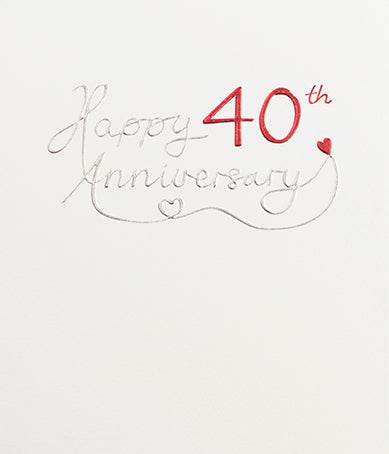 40th Anniversary Card - House of Cards