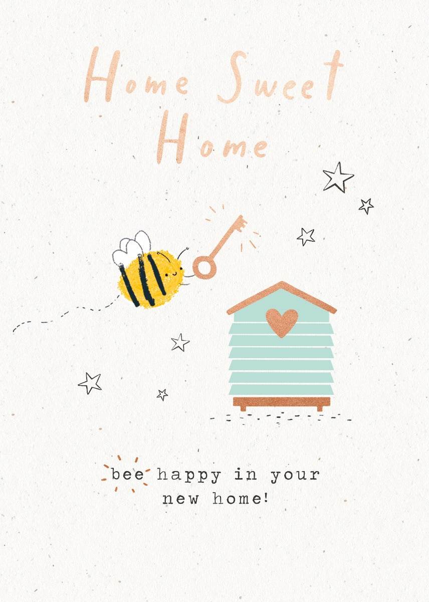 Bee Home Sweet Home Greeting Card - House of Cards