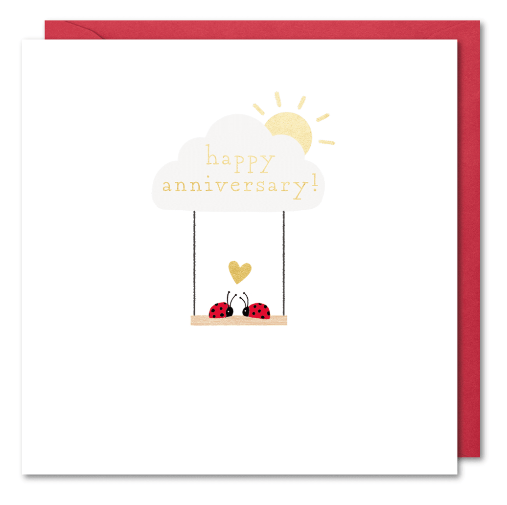 Anniversary Ladybirds Card - House of Cards