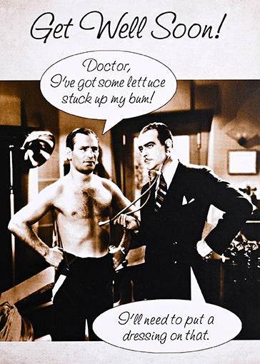 Lettuce Get Well Card - House of Cards