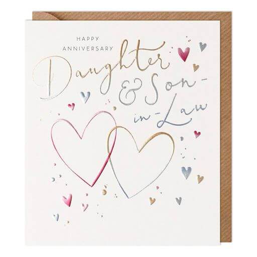 Daughter and Son-in-Law Happy Anniversary Card - House of Cards