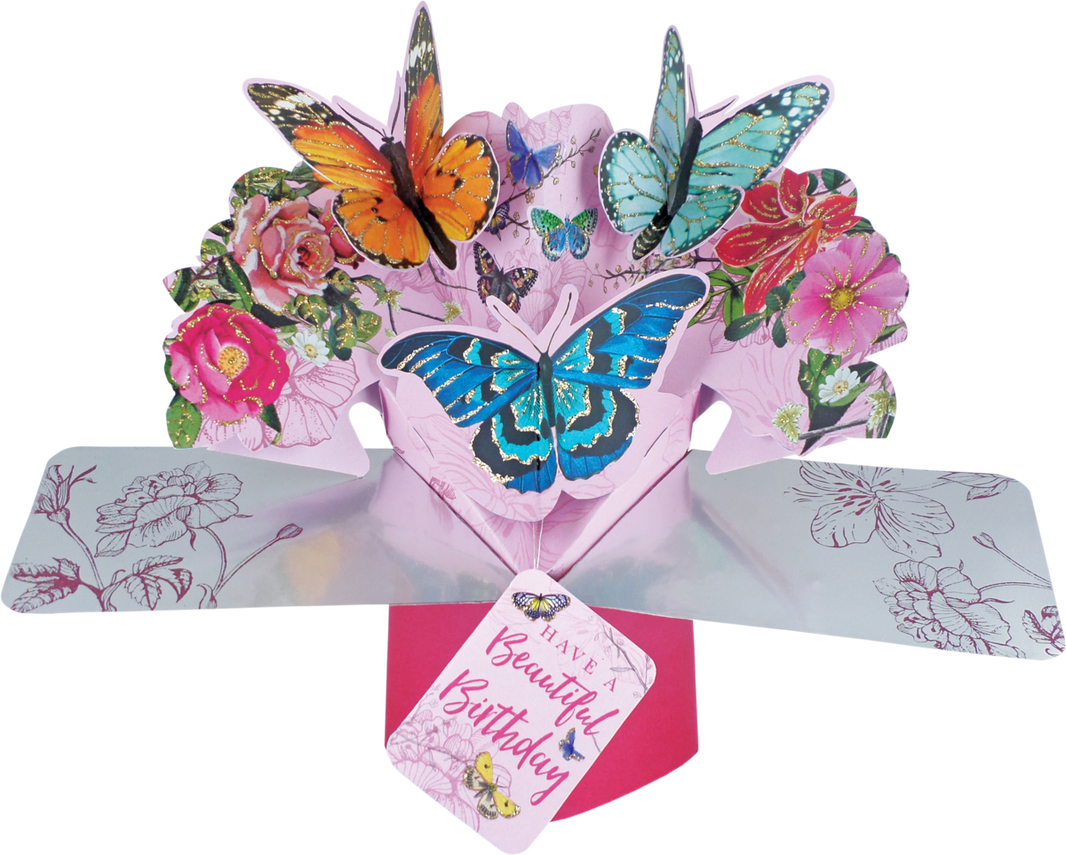 Pop Up Butterfly Birthday Card