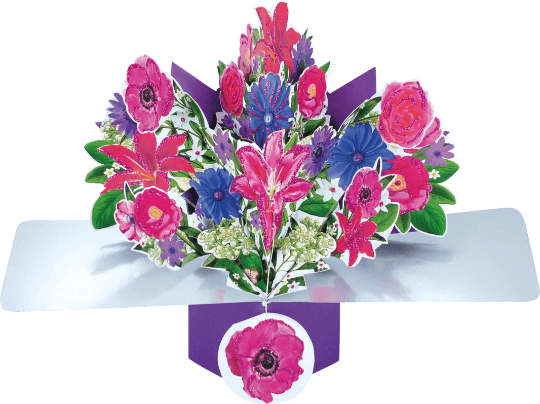 Pop Up Lilies Greeting Card - House of Cards