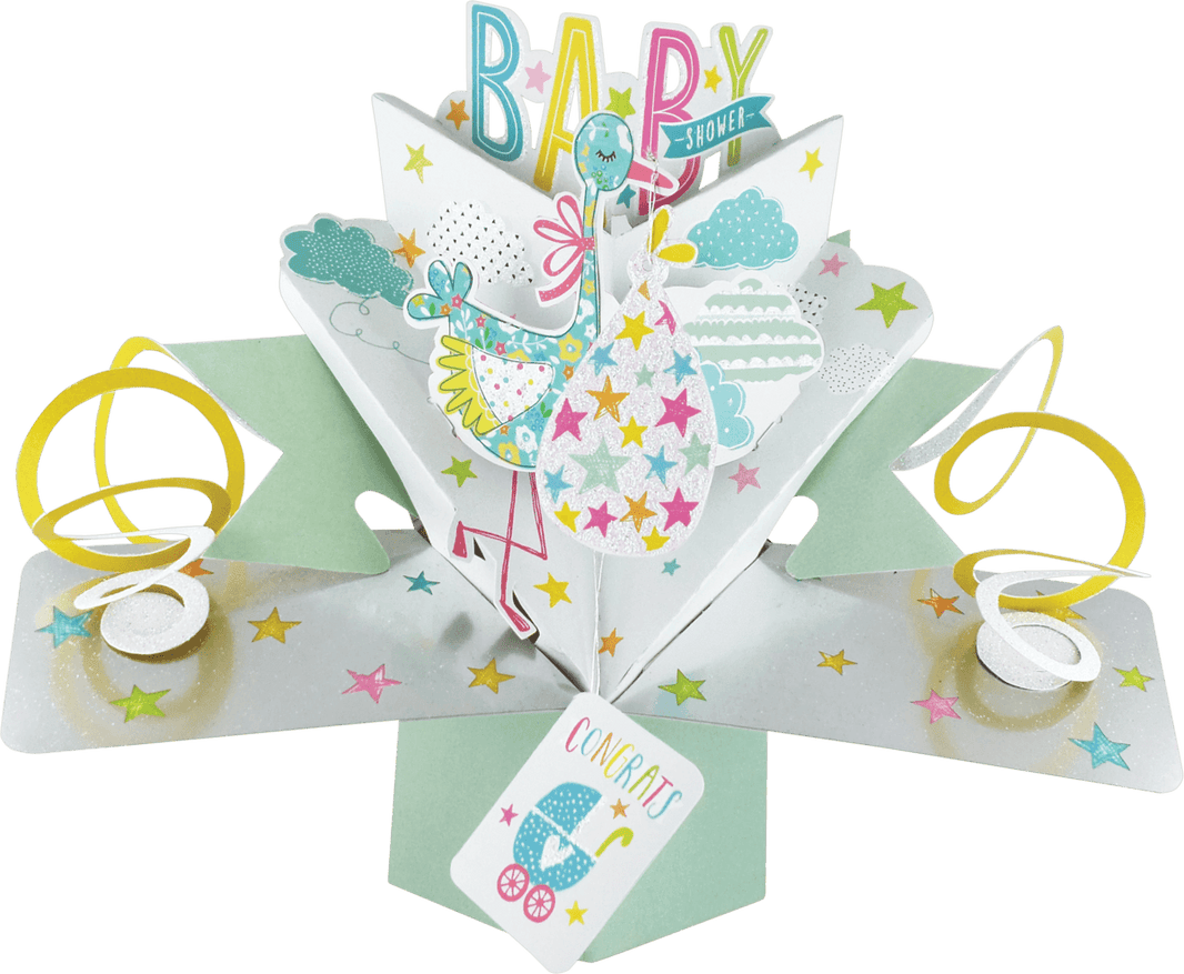 Pop Up Baby Shower Card - House of Cards