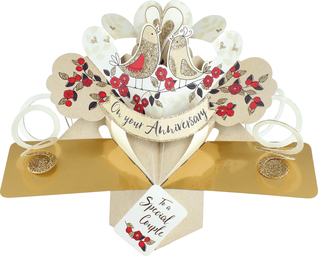 Pop Up Special Couple Anniversary Card - House of Cards