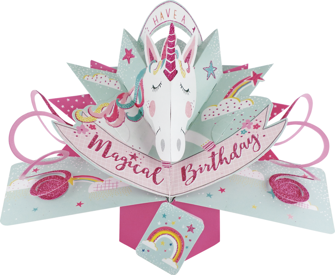 Pop Up Unicorn Birthday Card
