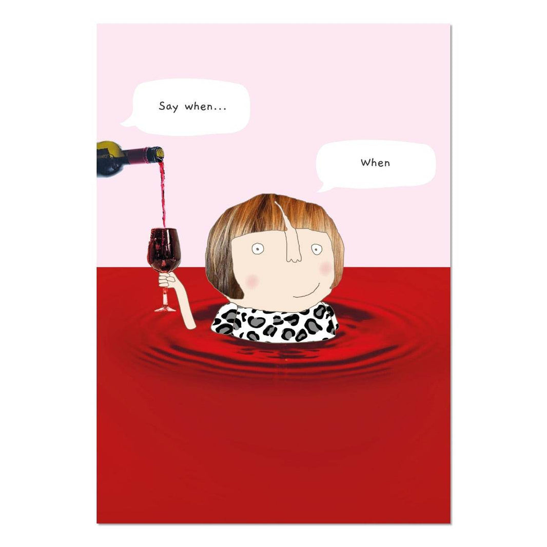 Say When A4 Art Print