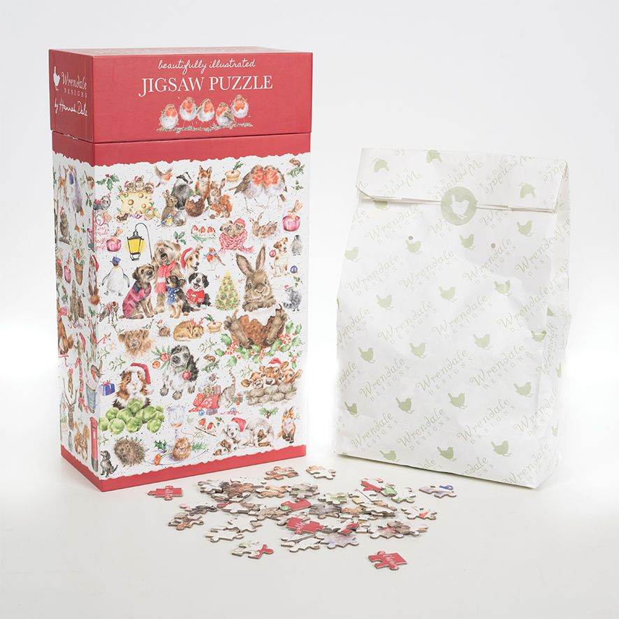 Country Set Christmas Jigsaw Puzzle - House of Cards