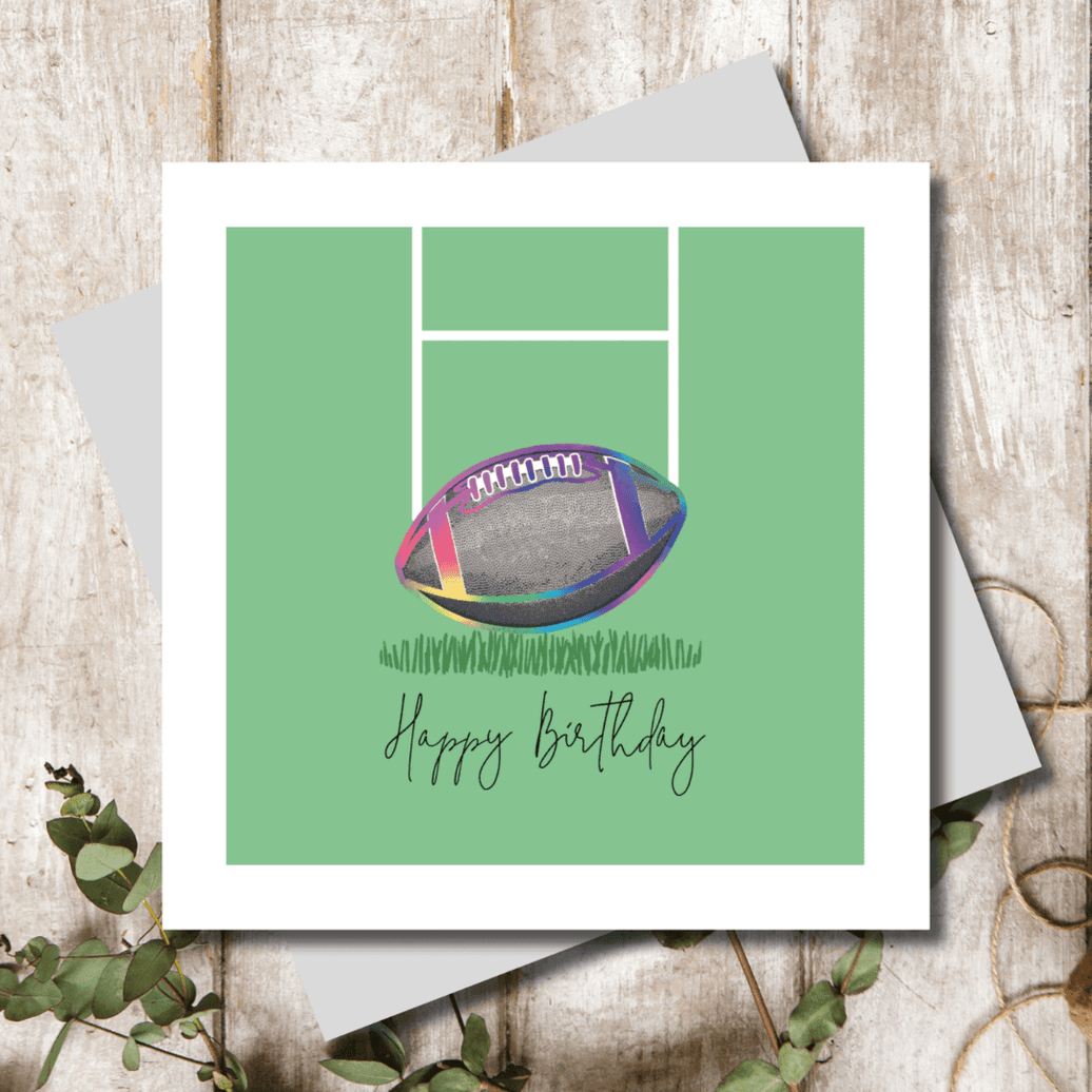 Rugby Birthday Card - House of Cards
