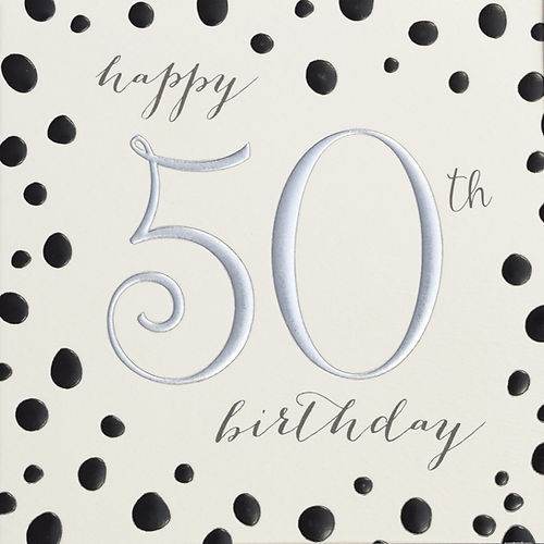 Quicksilver Spots 50th Birthday Card - House of Cards