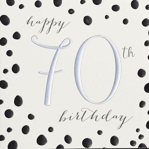 Quicksilver Spots 70th Birthday Card - House of Cards