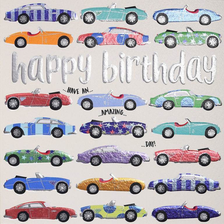 Quicksilver Cars Happy Birthday Card - House of Cards