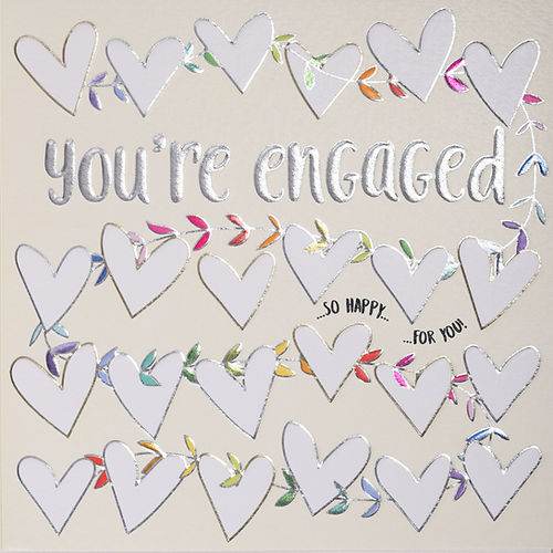 Quicksilver You're Engaged Greeting Card - House of Cards
