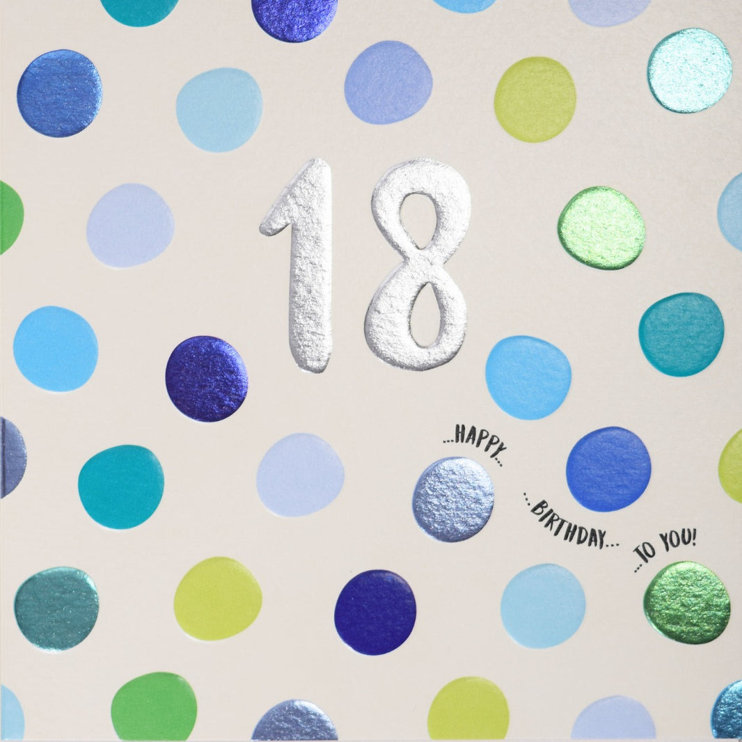 Quicksilver Spots 18th Birthday Card