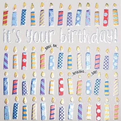Candles Birthday Card - House of Cards