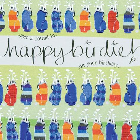 Quicksilver Golf Birthday Card - House of Cards