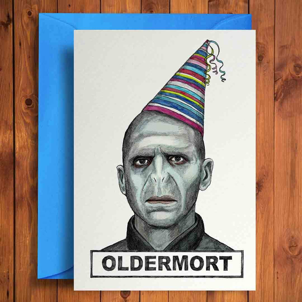Oldermort Birthday Card - House of Cards