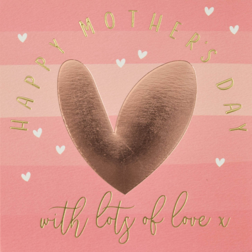 Quicksilver Gold Heart Mothers Day Card - House of Cards