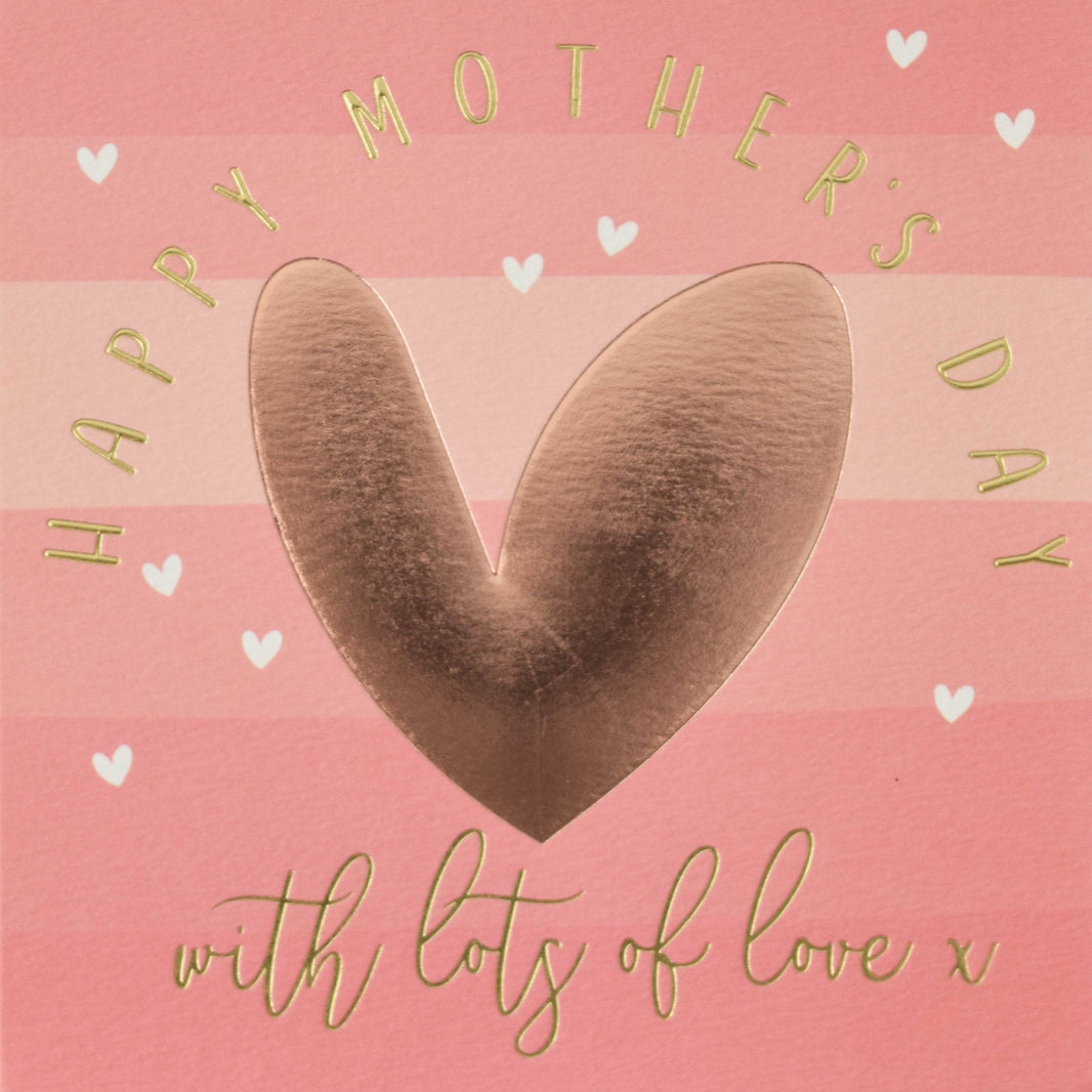 Quicksilver Gold Heart Mothers Day Card - House of Cards