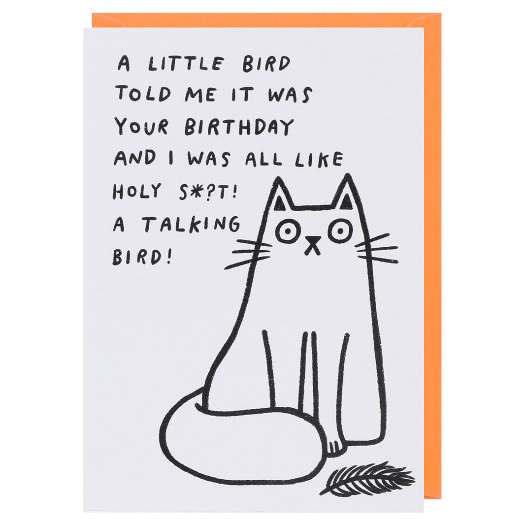 Little Bird Told Me Birthday Card