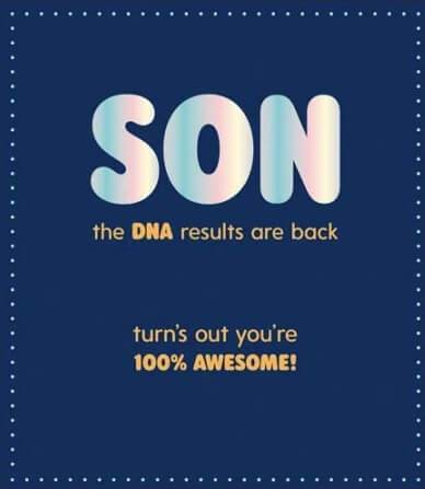 Son DNA Birthday Card - House of Cards