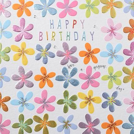 Flowers Birthday Card - House of Cards