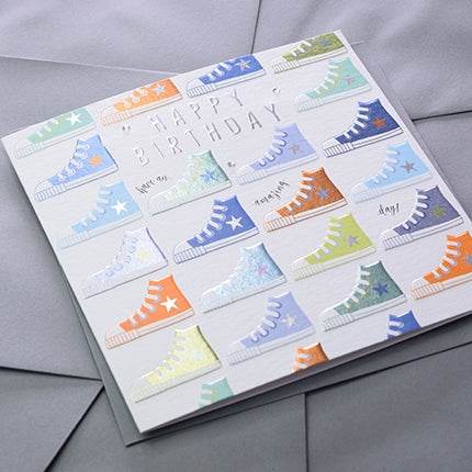 Trainers Birthday Card - House of Cards