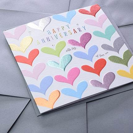 Hearts Anniversary Card - House of Cards
