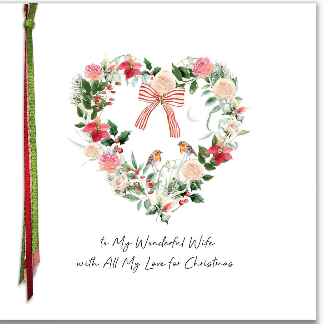 Wife Large Christmas Card - House of Cards